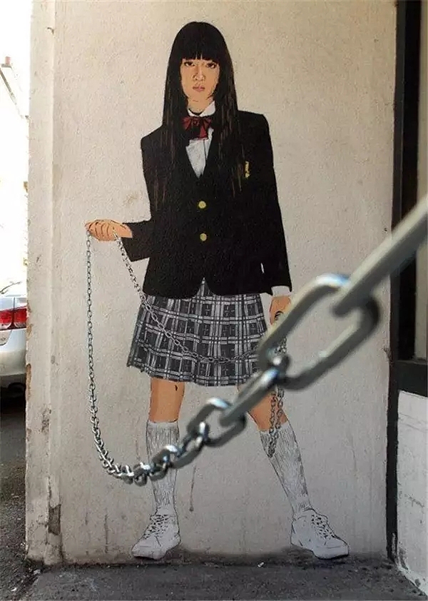 artist，Street Art，a literary creation，tree，
